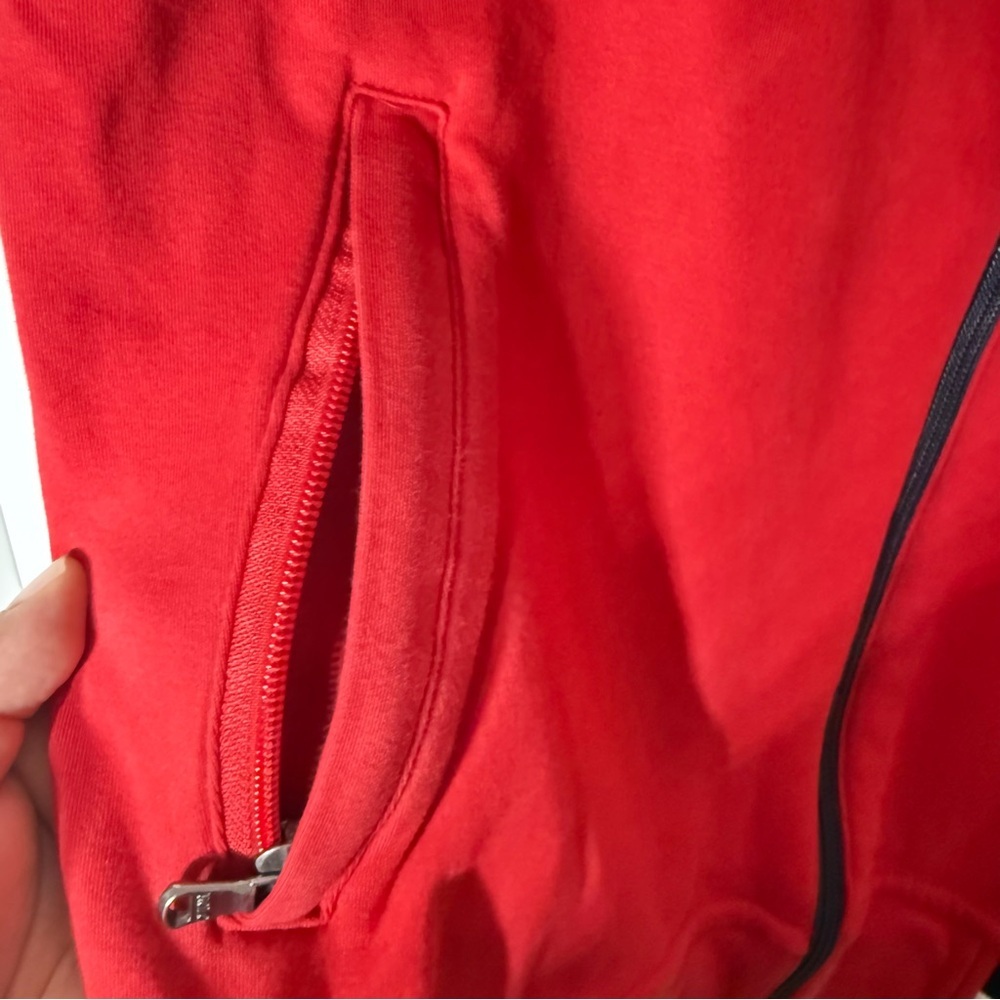 Polo Ralph Lauren Red & Navy Zip Up Sweater Jacket Men’s M | Excellent Condition - Picture 4 of 9